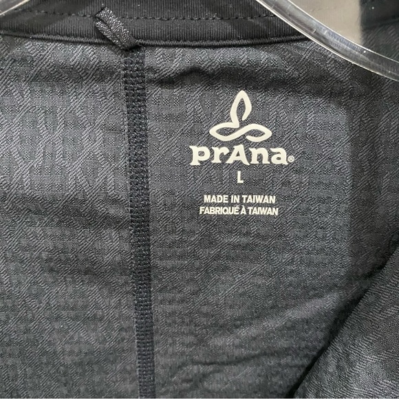 PRANA Black Jacquard Full-Zipper Jacket with Pockets Size Large - Picture 9 of 10